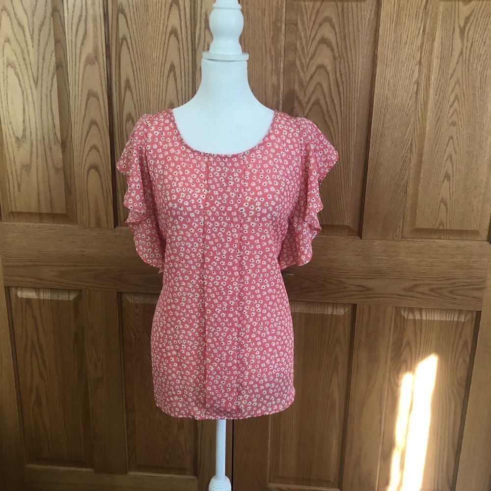 Elle Pink Floral Blouse